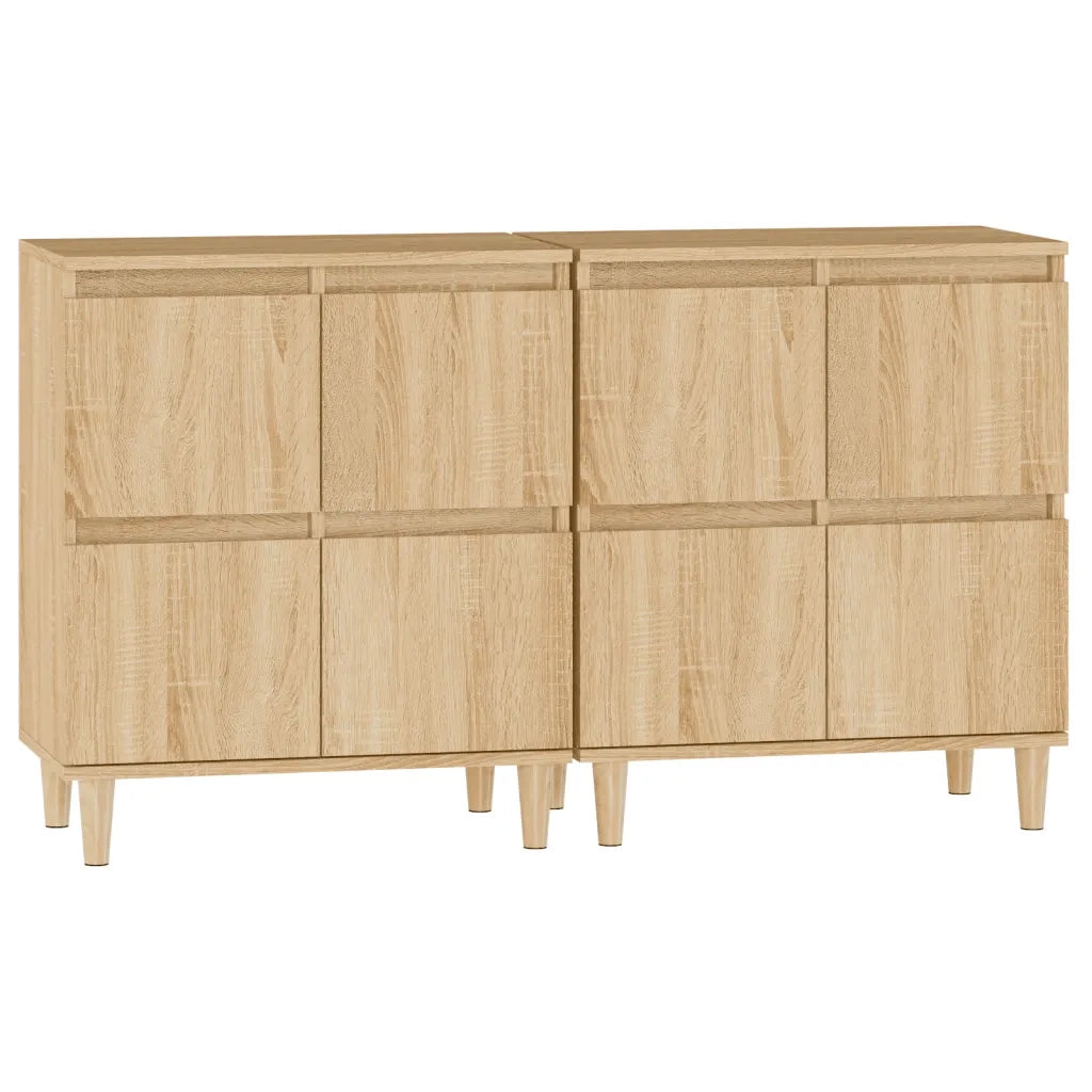 Credenze 2pz | Madia | Buffet da pranzo | Armadio da pranzo Rovere Sonoma 60x35x70 cm in Legno Multistrato