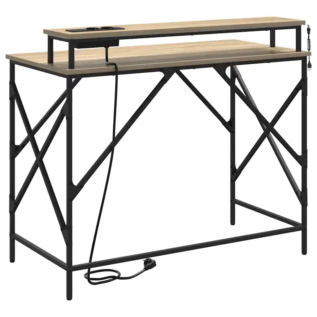 vidaXL Scrivania rovere sonoma 100 x 50 x 86.5 cm Legno multistrato