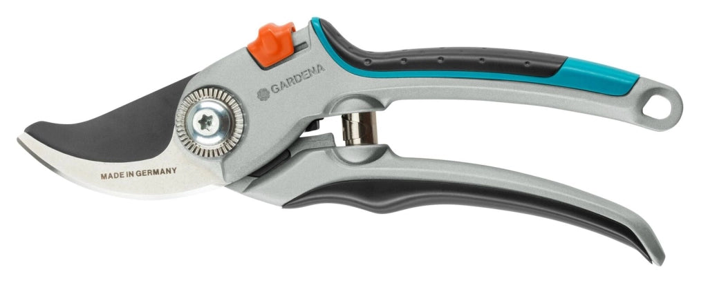 GARDENA 8906-20 Comfort Forbici da Giardino Bypass Lama Intercambiabile Tensione Regolabile Impugnatura Ergonomica Blocco Sicurezza Monomano colore Grigio Turchese