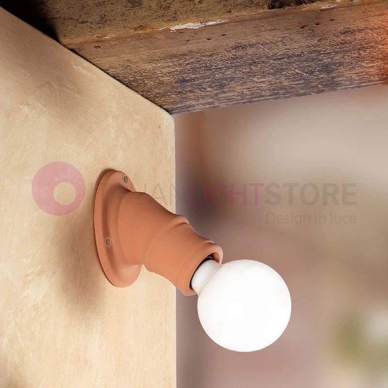 CORTONA Applique Obliquo Ceramica Cotto Rustica Country