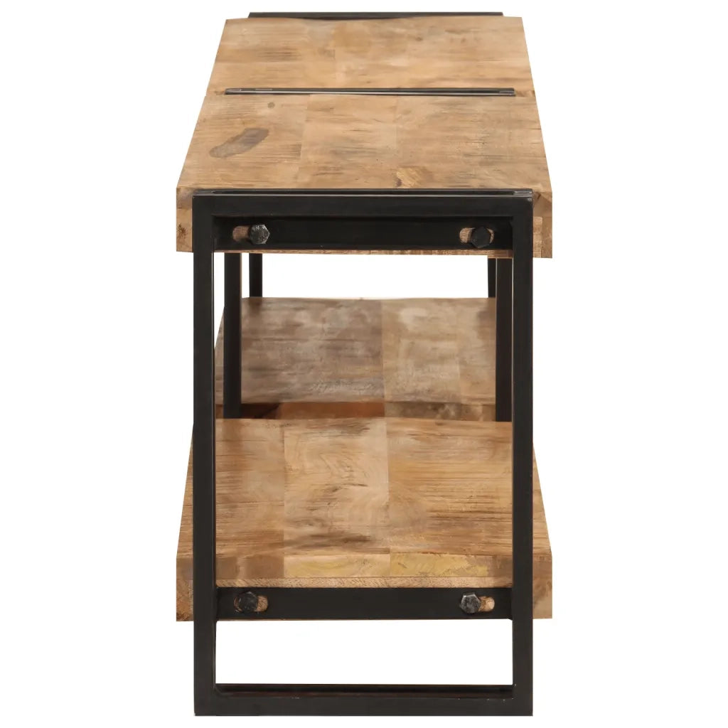 Mobile Porta TV 160x30x40 cm in Legno Massello di Mango 356174