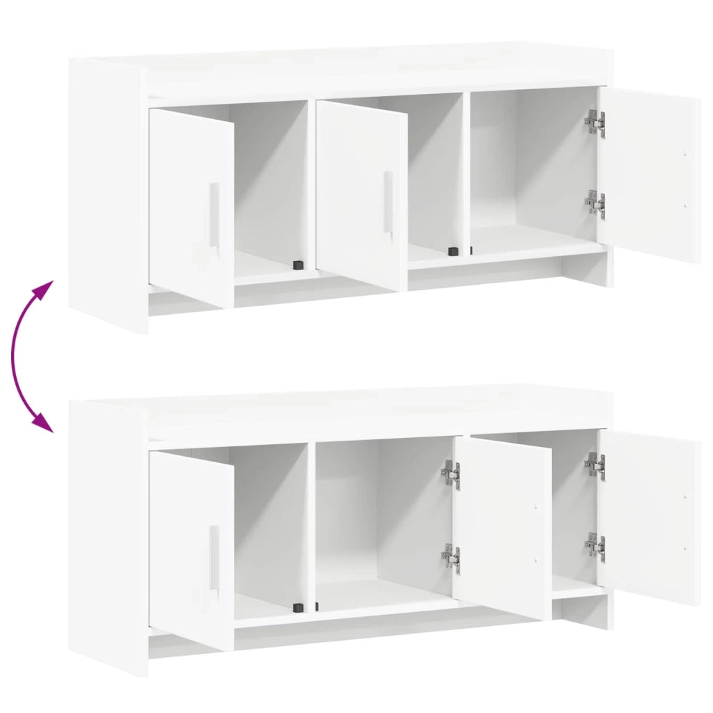 Mobile TV 102 x 33 x 47 cm Bianco Legno ingegnerizzato 8011187