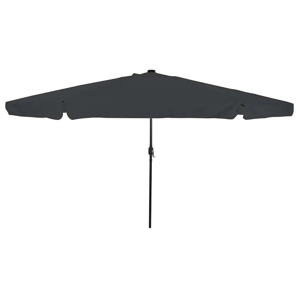 Ombrello da giardino-Ombrellone da spiaggia Antracite 395 x 395 x 245 cm Poliestere