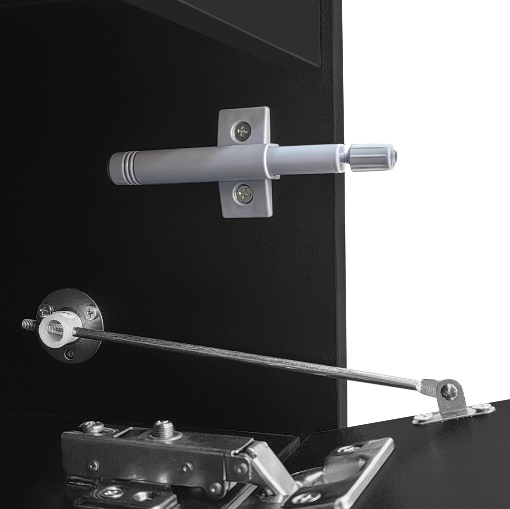 Mobile TV moderno 170 cm nero e bianco con ante e cassetto