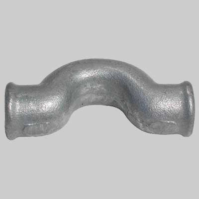 CURVA A SORPASSO FEMMINA/FEMMINA ZINCATA  1/2     MADE IN ITALY