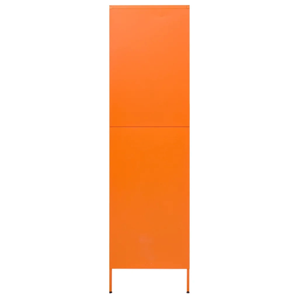 Armadio Arancione 90x50x180 cm in Acciaio cod mxl 67709