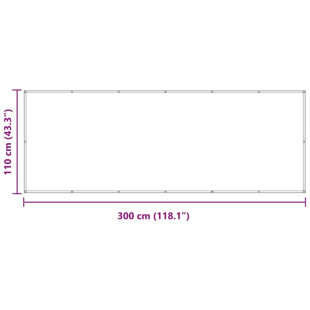 Schermo da balcone | Paravento da Balcone Borgogna 110 x 300 cm Tessuto Oxford