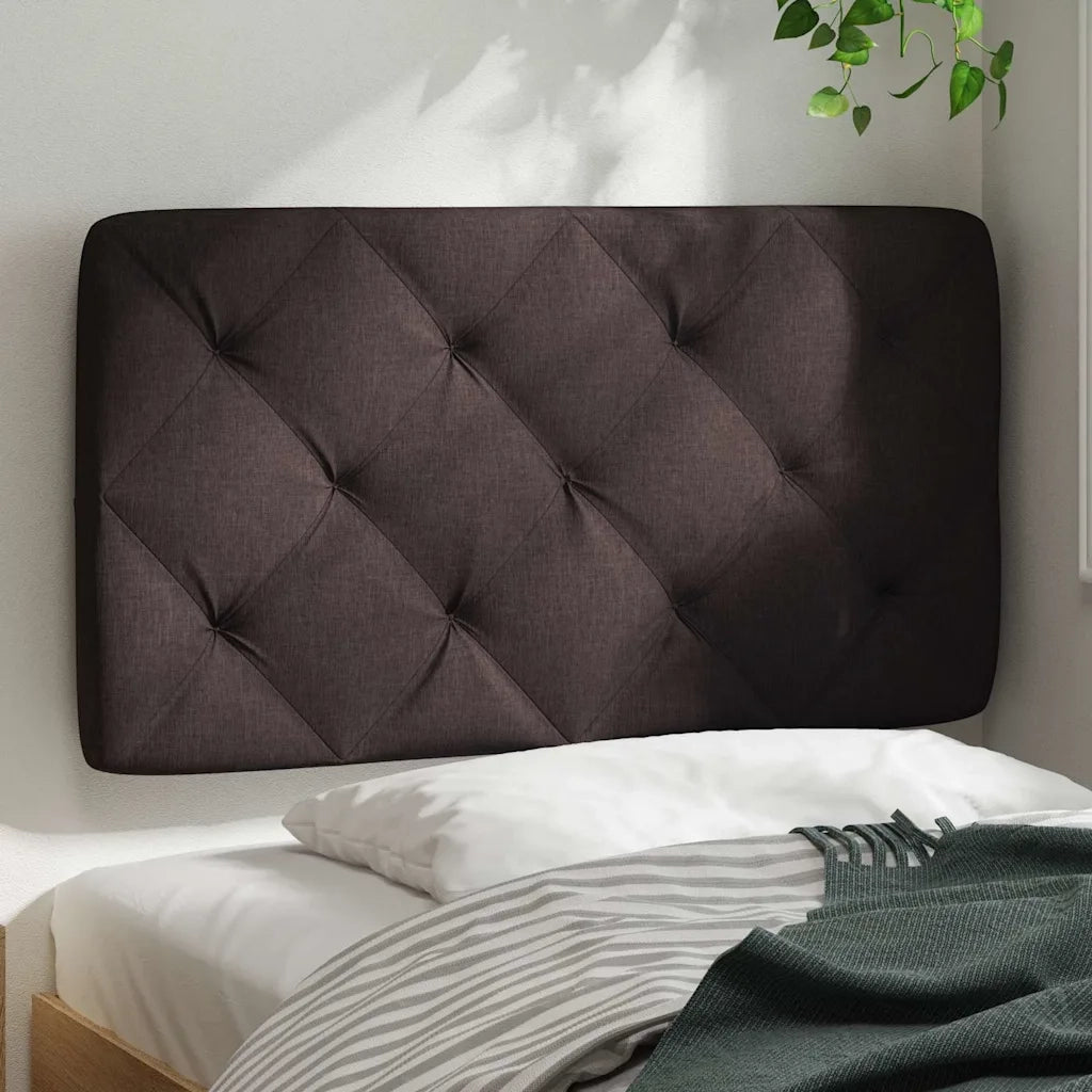 Cuscino Testiera Marrone Scuro 90 cm in Tessuto