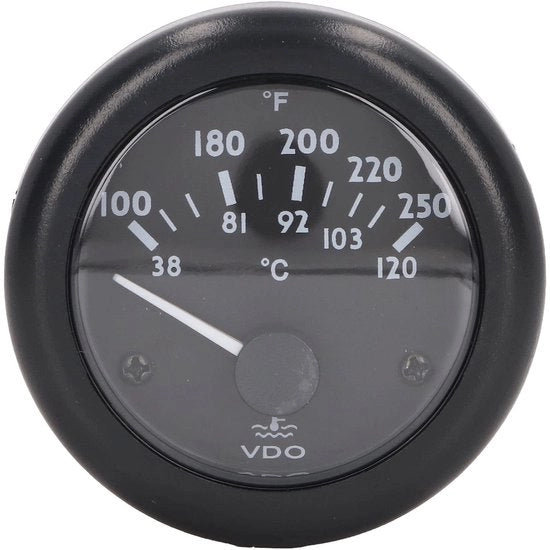 Termometro Acqua 2 Pollici - Impermeabile - Termometro Acqua 38-120°C - Strumento di Motori - Strumento di Misura Automatico - Strumento di Navigazione