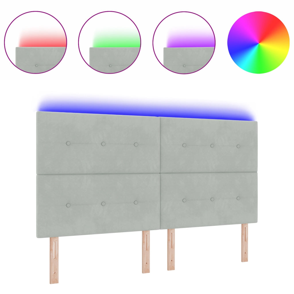 Luce per testata LED Grigia 90 cm Velluto
