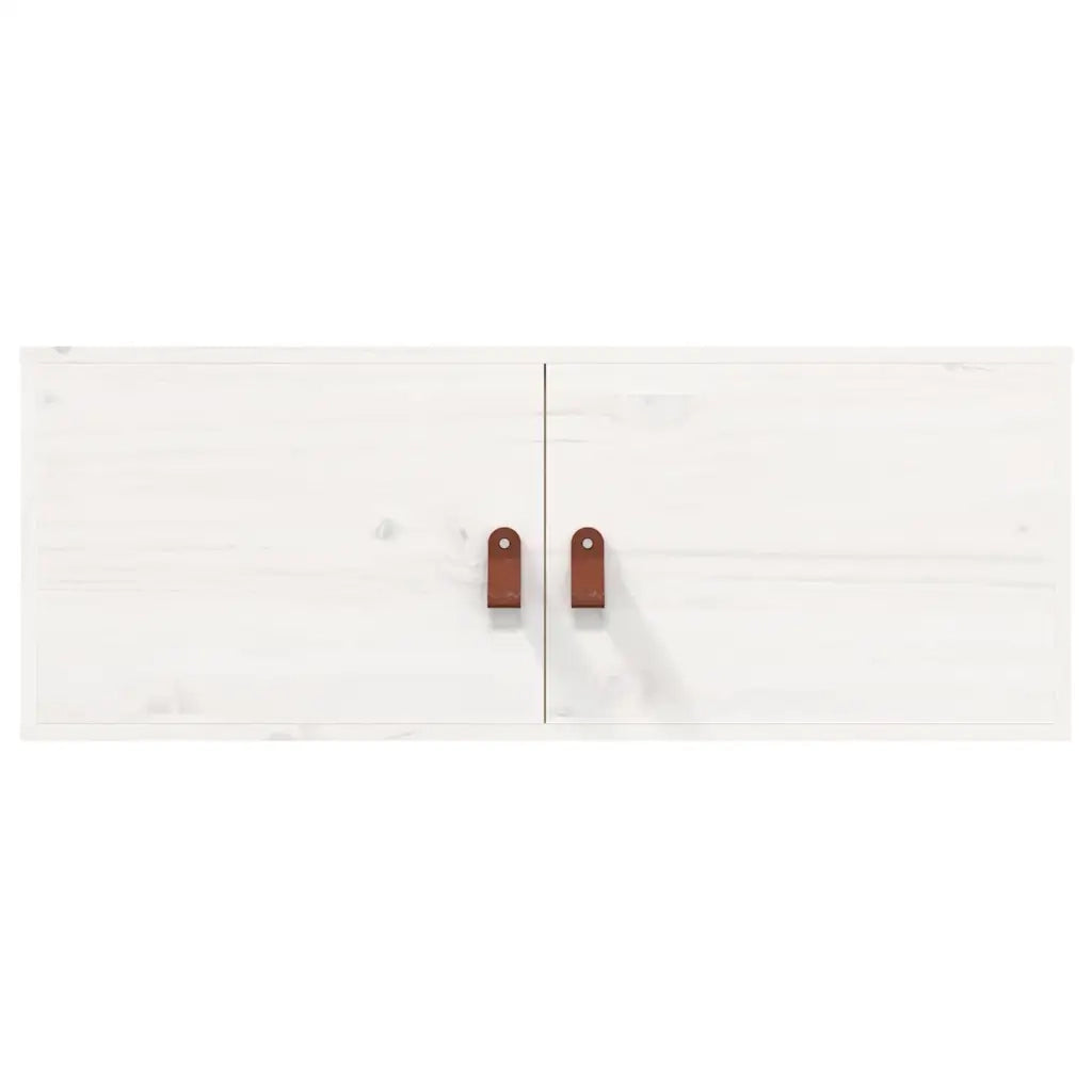 Pensile Bianco 80x30x30 cm in Legno Massello di Pino cod mxl 33543