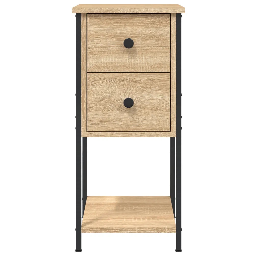 Comodino | Armadio da Notte | Mobiletto da notte Rovere Sonoma 32x42x70 cm in Legno Multistrato