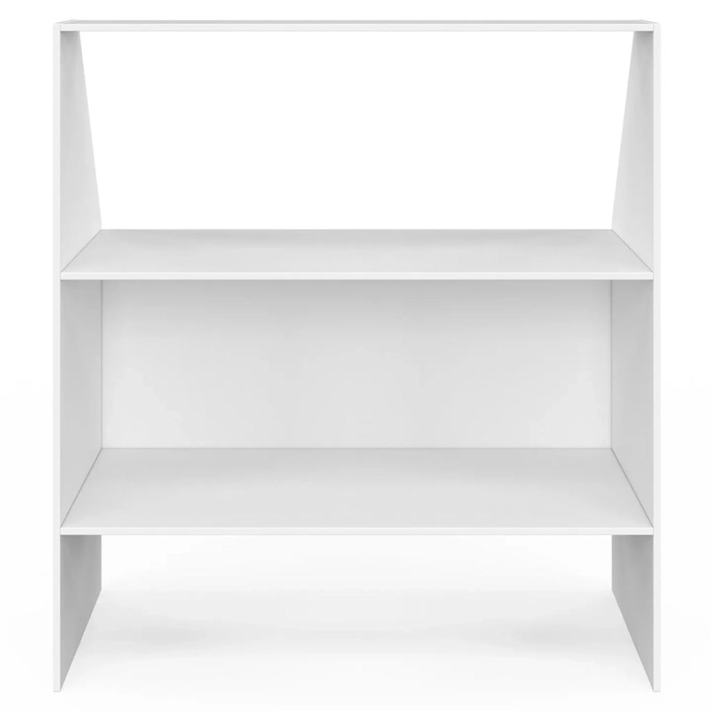 IDMarket - TOMI Scaffale inclinato a 2 livelli 100 x 50 x 70/110 cm bianco
