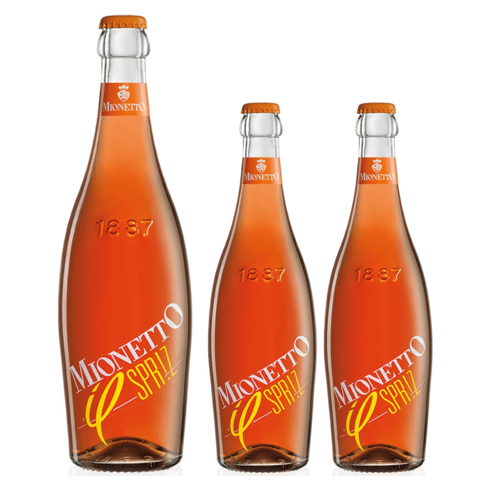 Mionetto il spriz aperitivo alcolico 3 bottiglie da 0.75 litri
