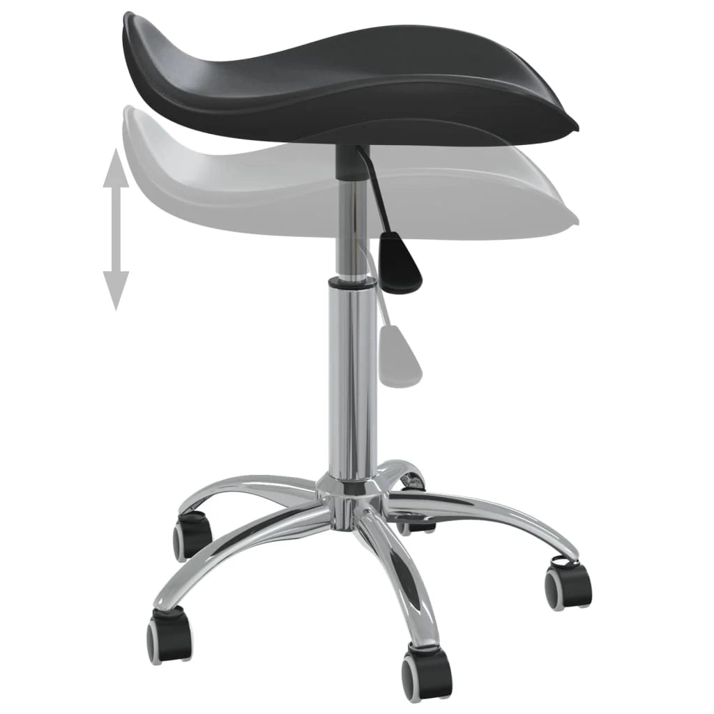 Sedia da ufficio/sedia da studio/sedia da ufficio in similpelle nera 02_0024039
