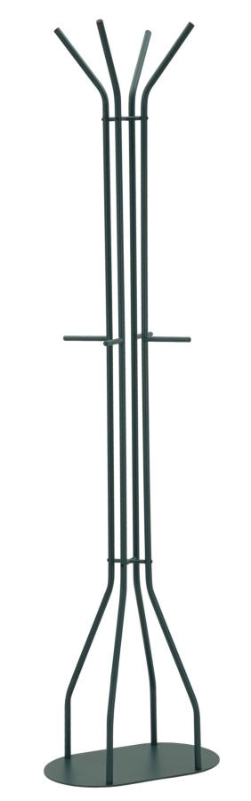 Appendiabiti Saturno Ottanio 45x28x178 cm in Metallo Verde acqua