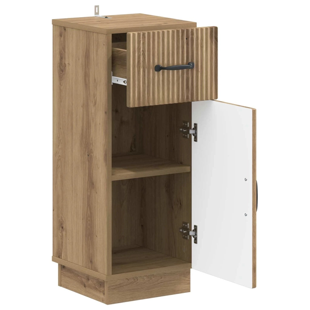 Mobiletto da Bagno HOORN Rovere Artigianale 30 x 31 x 77 cm 897274