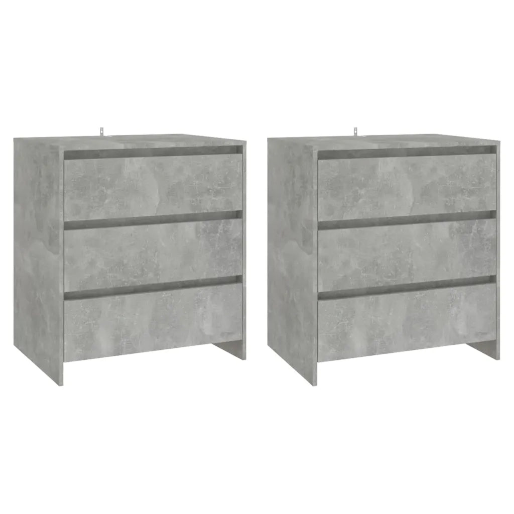 Credenze 3 pz Grigio Cemento in Legno Multistrato cod mxl 60972
