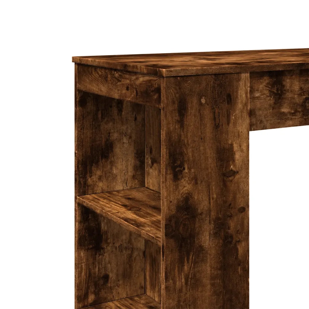 Tavolo Bar con Rastrelliera Rovere 95x47x103,5 cm Multistrato