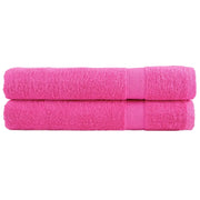 Asciugamani Premium SOLUND 2 pz Rosa 100x200 cm 600 g/mÂ²