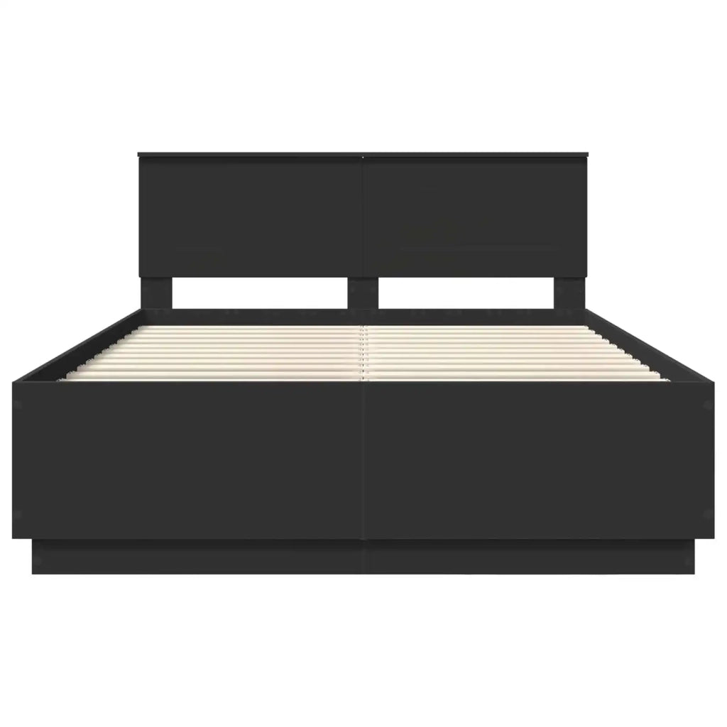 Struttura del letto Nero 150 x 200 cm Legno ingegnerizzato