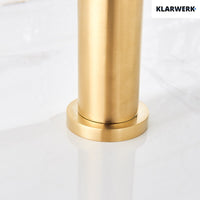 Julia | Rubinetto da bagno alto Hotel Gastro Gold spazzolato |Rubinetto premium in acciaio inossidabile per lavelli alti |Rubinetto ad alta pressione