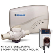 Kit Sterilizzatore Salt & Swim 3c E Pompa Peristaltica Pool Rx Hayward Per Piscine Fino A 110 Mc