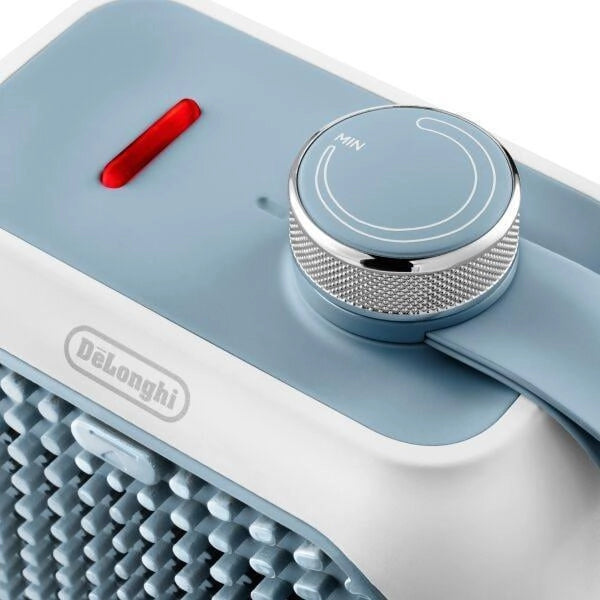 De’Longhi HFX10B03.LB stufetta elettrica Interno Blu, Grigio 360 W Riscaldatore ambiente elettrico con ventilatore