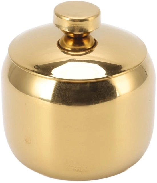 Pentola di Acciaio Inossidabile con Coperchio e Cucchiaio - Ideale per Erbe e Spezie in Cucina