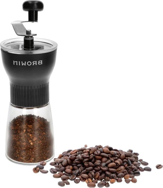 Macchina per caffè Manuale macchina per caffè con pietra moina ceramica regolabile - Nero trasparente - Modello 320500