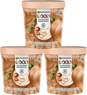 SET 3 GARNIER GOOD TINTA CAPELLI 7.0 BIONDO CARAMELLO COLORAZIONE PERMANENTE SENZA AMMONIACA 90% NATURALE