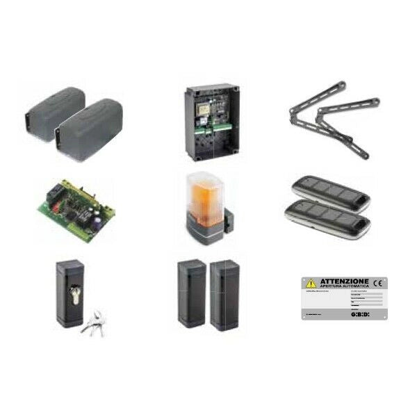 KIT AUTOMAZIONE PER CANCELLI A BATTENTE GIBIDI KIT ART5000 K351/BFSLT ORIGINALE