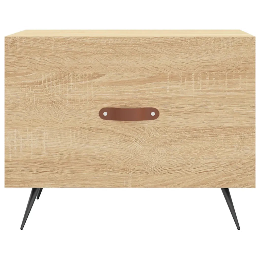 Tavolini Salotto 2pz Rovere Sonoma 50x50x40cm Legno Multistrato