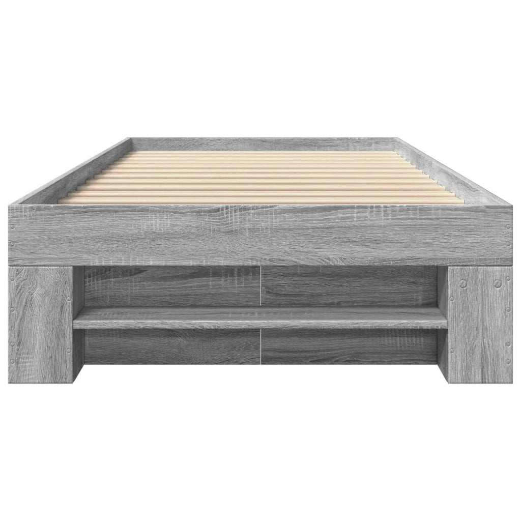 Telaio del letto con storage Sonoma grigio 80 x 200 cm 3429689