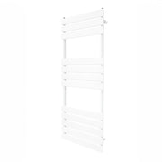 Radiatore per asciugamani design a pannello piatto 1200 x 450 mm per bagno ad incasso Bianco