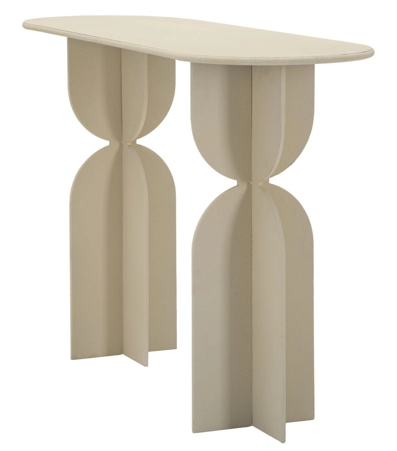 Console Dune 120x40x75,5 cm in Ferro Crema