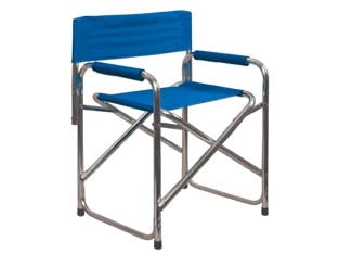 SEDIA REGISTA IN ALLUMINIO BLU- - cm.56x47x78h. - 1 pezzi VETTE