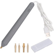 Penna per Stampa a Caldo con Follia di Riscaldamento USB - 4 Punzoni per Progetti Creativi