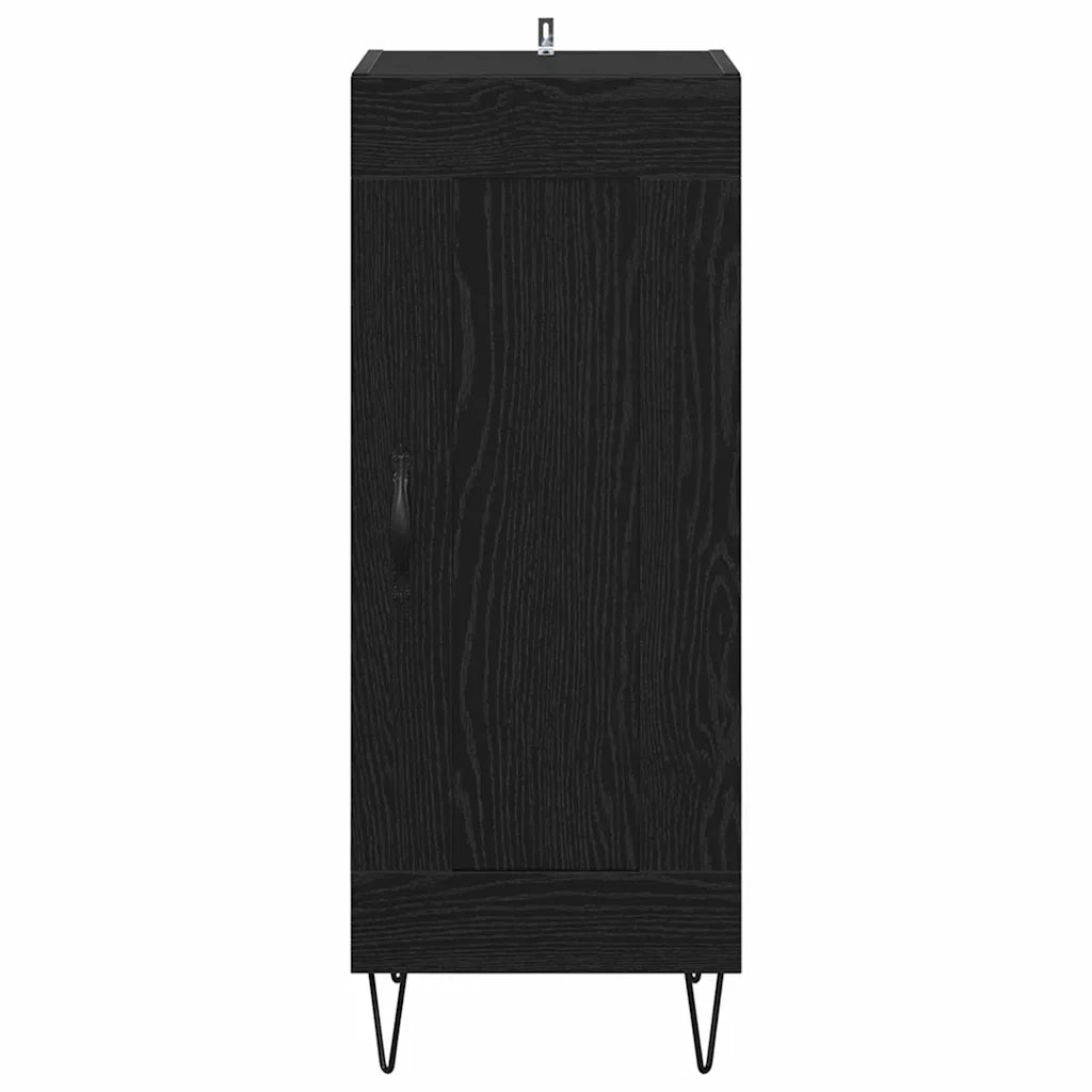 Credenza | Madia | Buffet da pranzo | Armadio da pranzo Rovere Nero 34,5 x 34 x 90 cm
