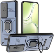Coprioggetto Resistenze Shock - Per OPPO A80 5G - Doppia Protezione TPU/PC - Otre Porta - Supporto Pieghevole - Rotazione 360° - Copritelefono