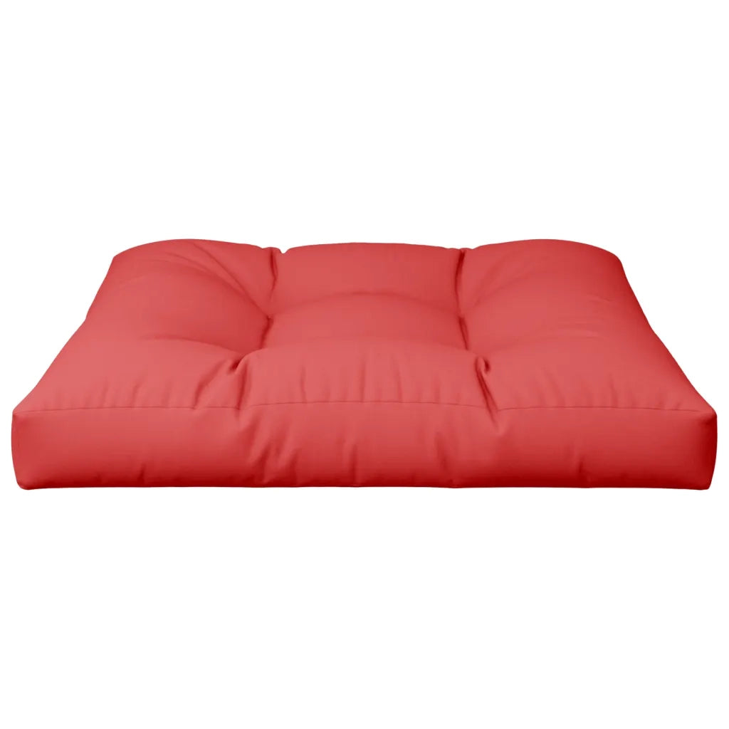Cuscino per Pallet Rosso 80x80x12 cm in Tessuto