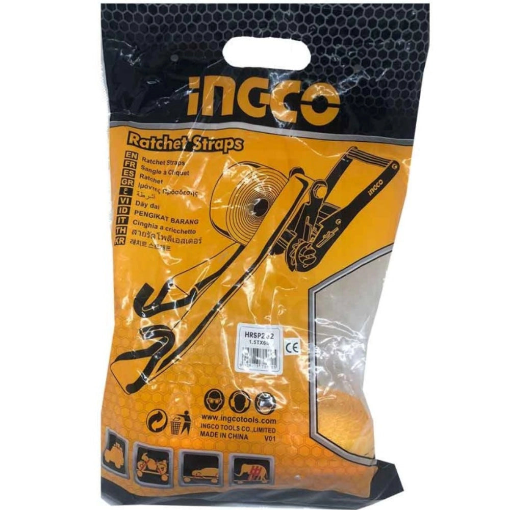 Cinghie cricchetto 6 metri x 25 mm 1,5 tonnellate ancoraggio fissaggio oggetti