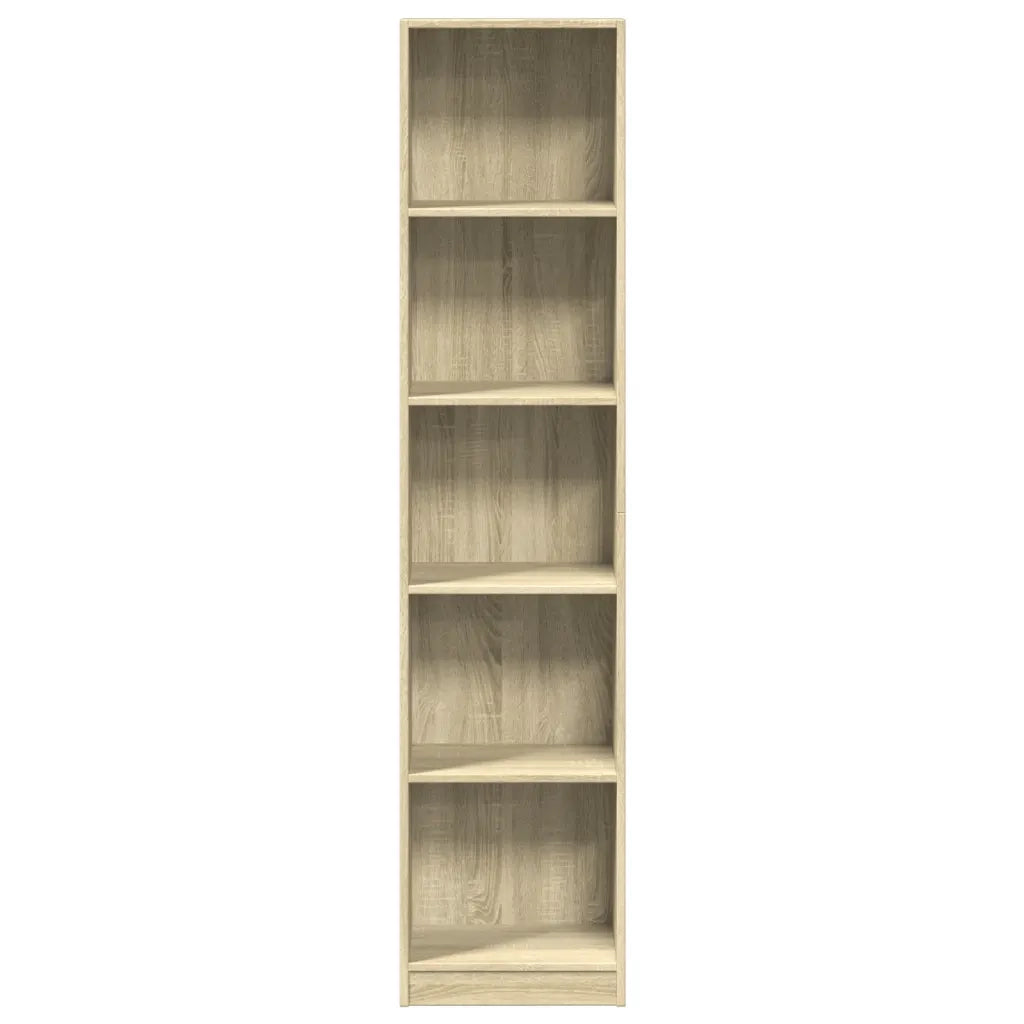 Libreria Rovere Sonoma 40x24x176 cm in Legno Multistrato 857794