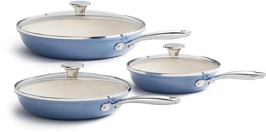 Pentola Cottura in Ceramica - Cucina Salutare - 20/24/28 cm - Acciaio Inossidabile