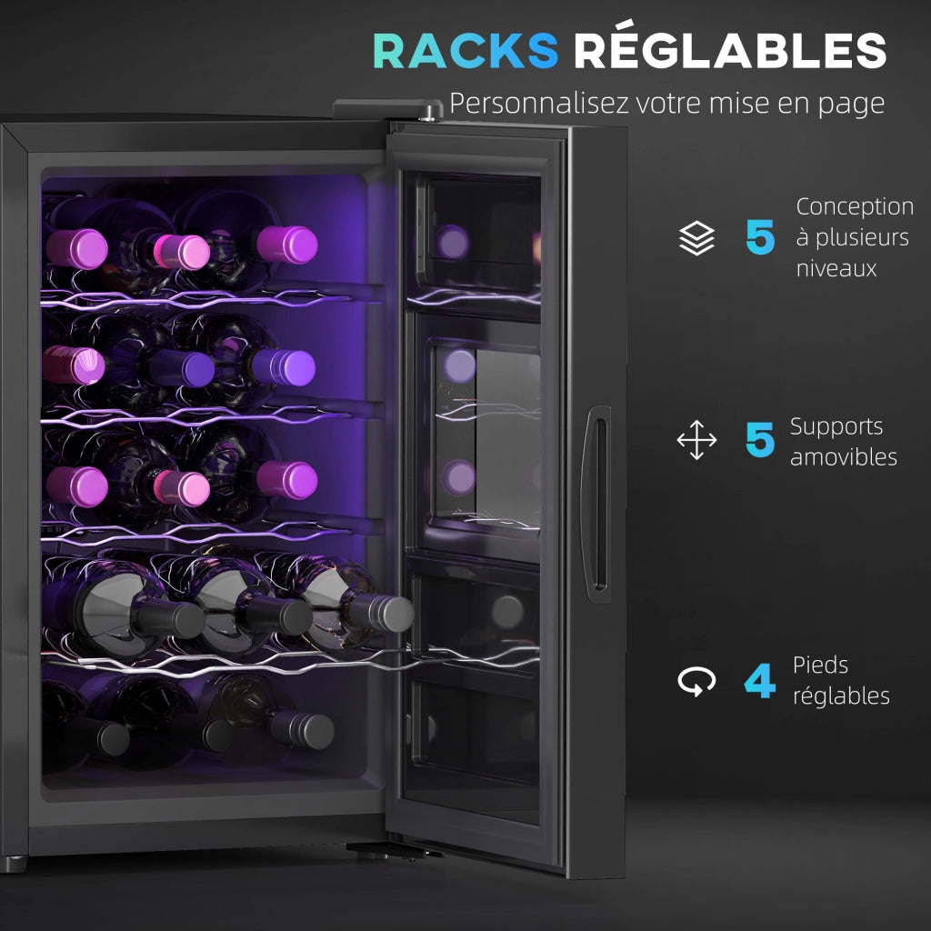 Cantinetta per Vini 15 Bottiglie ¨C Zephmum ¨C 39L Temperatura Regolabile LED