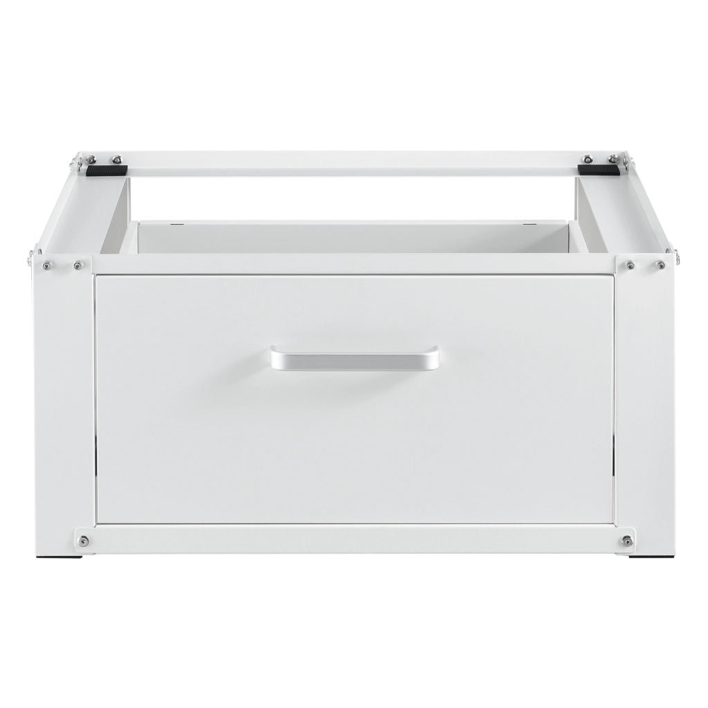[en.casa] Base Supporto per Lavatrice Rialzamento Basamento per Asciugatrice e Frigorifero 63x54x31 cm carico max.150kg con Cassetto