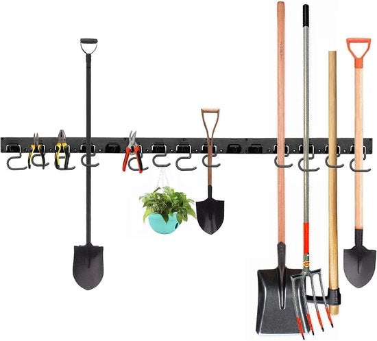 Supporto per attrezzi regolabile - 122 cm - organizzatore per magazzino di garage