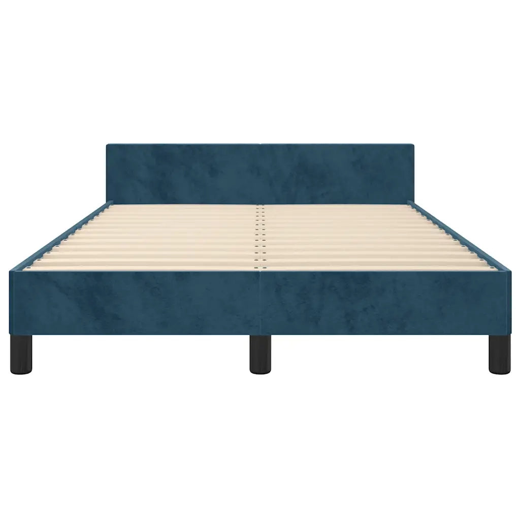 Giroletto senza Materasso Blu Scuro 120x200 cm in Velluto 3125810