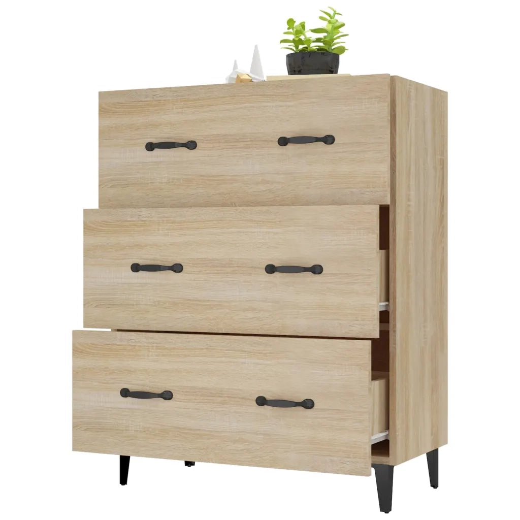 Credenza Rovere Sonoma 69,5x34x90 cm in Legno Multistrato cod mxl 25047