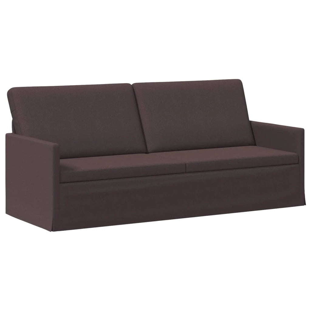 Set di divani 2 pcs Marrone Scuro Tessuto 3433166